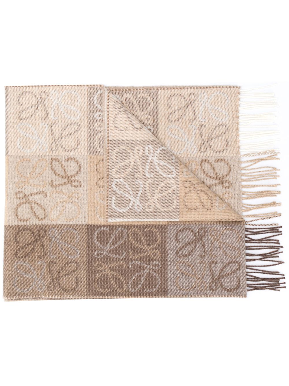 Loewe LOEWE- Anagram Cashmere Blend Scarf