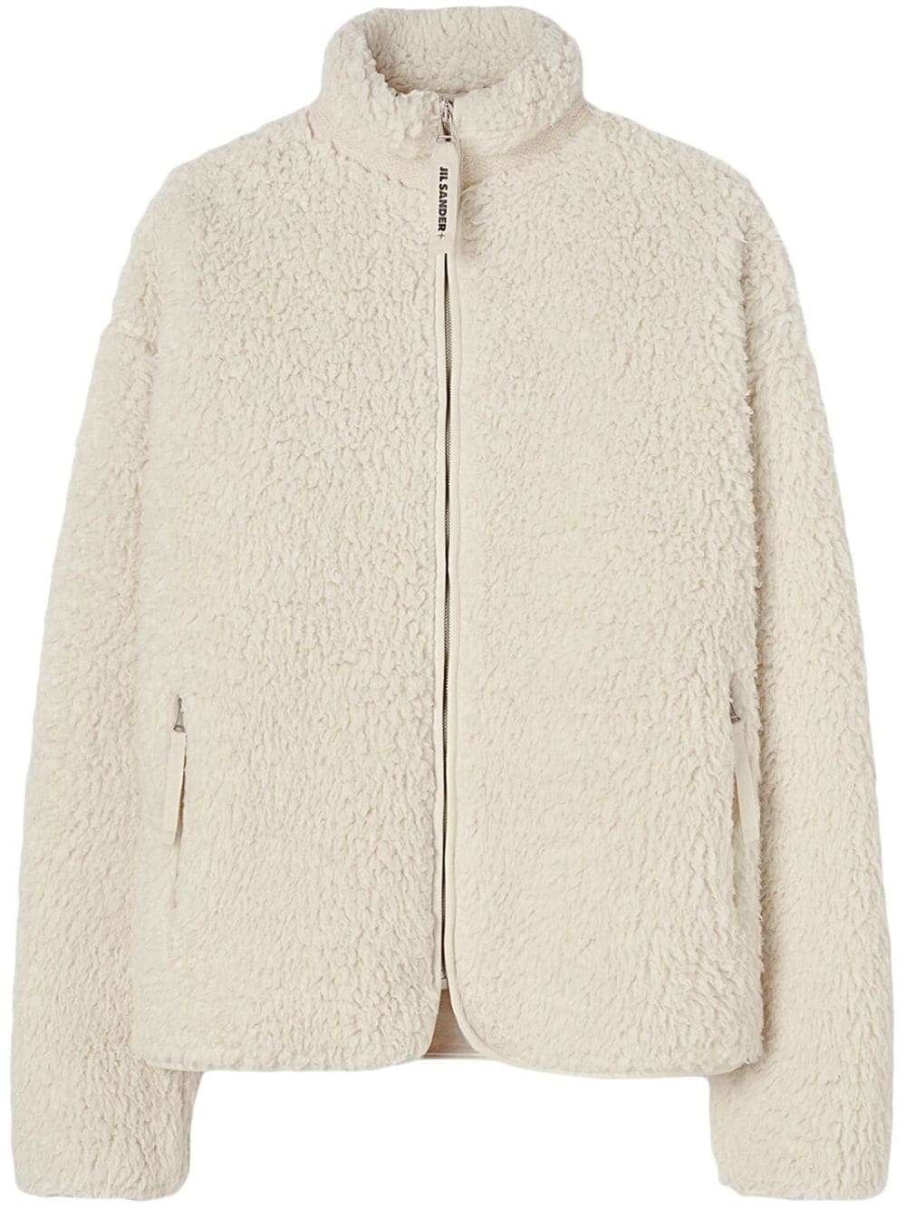 Jil Sander JIL SANDER- Shearling Zipped Sweatshirt