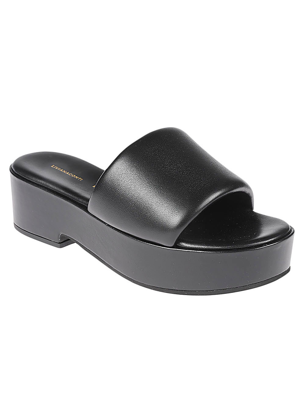 Liviana Conti LIVIANA CONTI- Leather Platform Mules