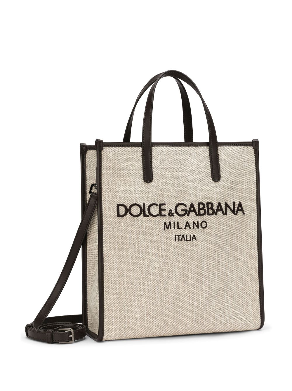 Dolce & Gabbana DOLCE & GABBANA- Logo Cotton Tote Bag