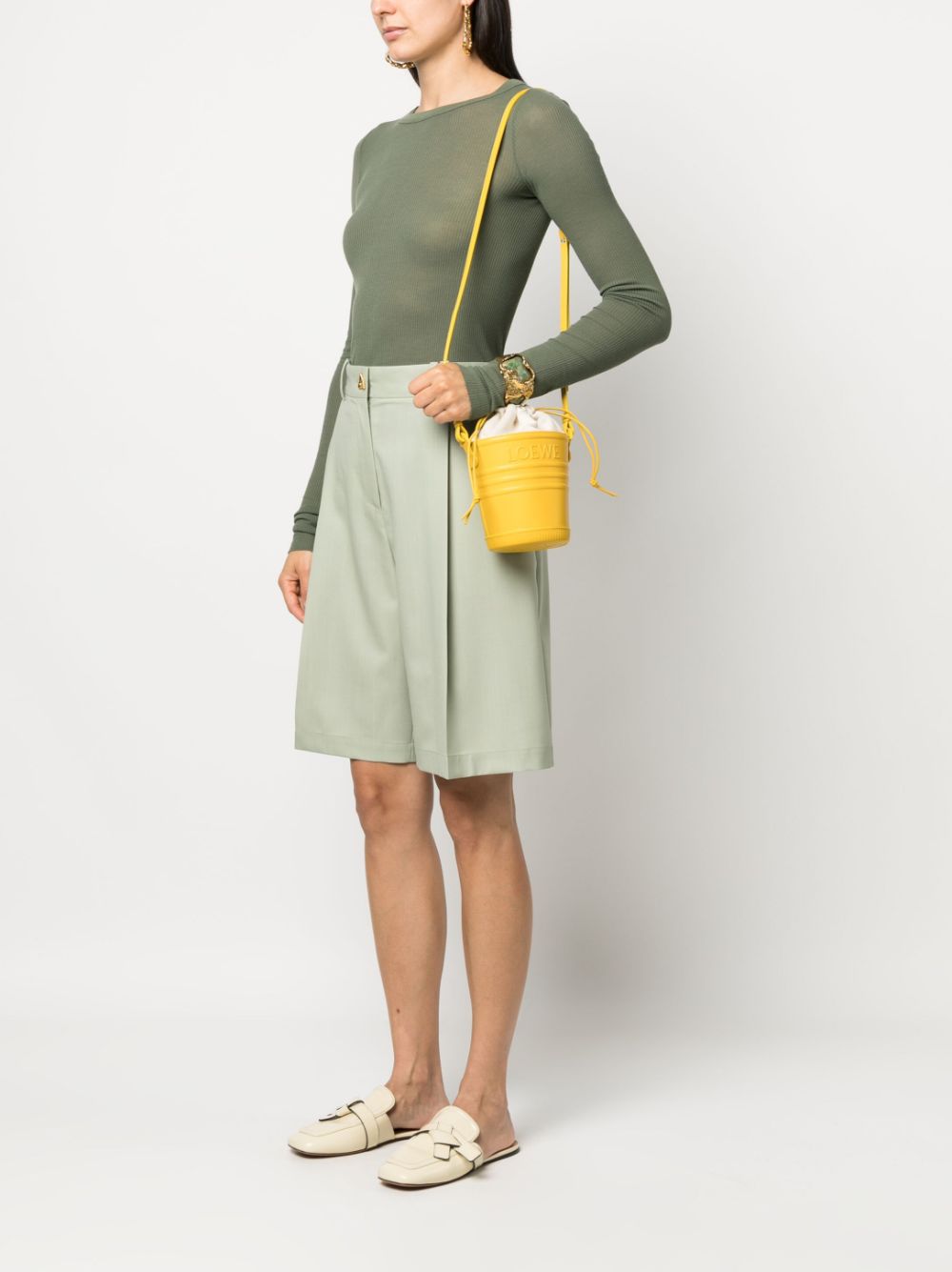 Loewe Paula's Ibiza LOEWE PAULA'S IBIZA- Jardinier Leather Bucket Bag