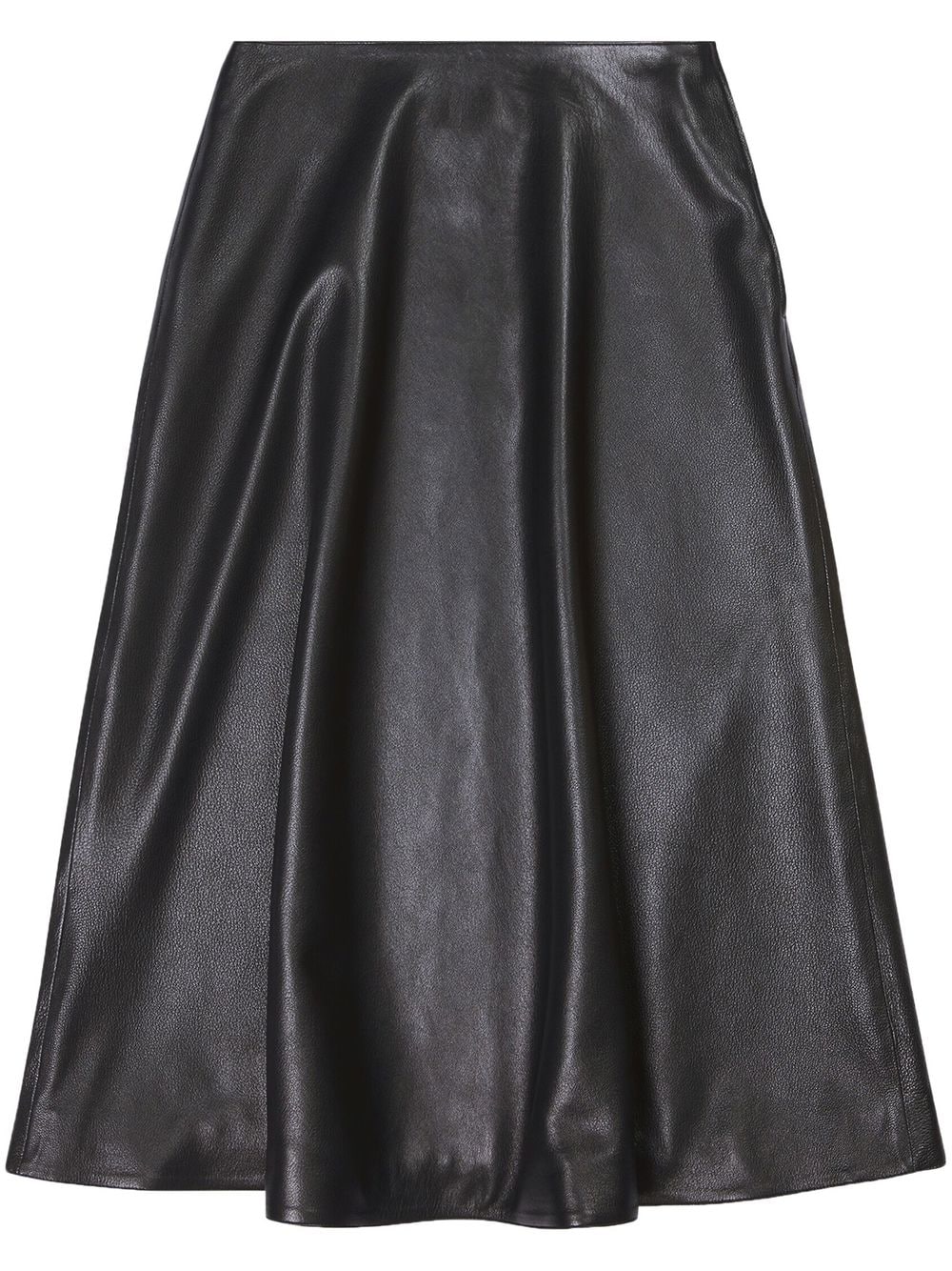 Balenciaga BALENCIAGA- Leather Midi Skirt