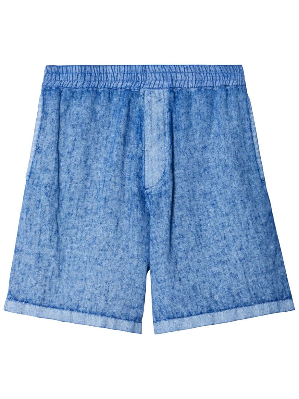 Burberry BURBERRY- Logo Linen Shorts