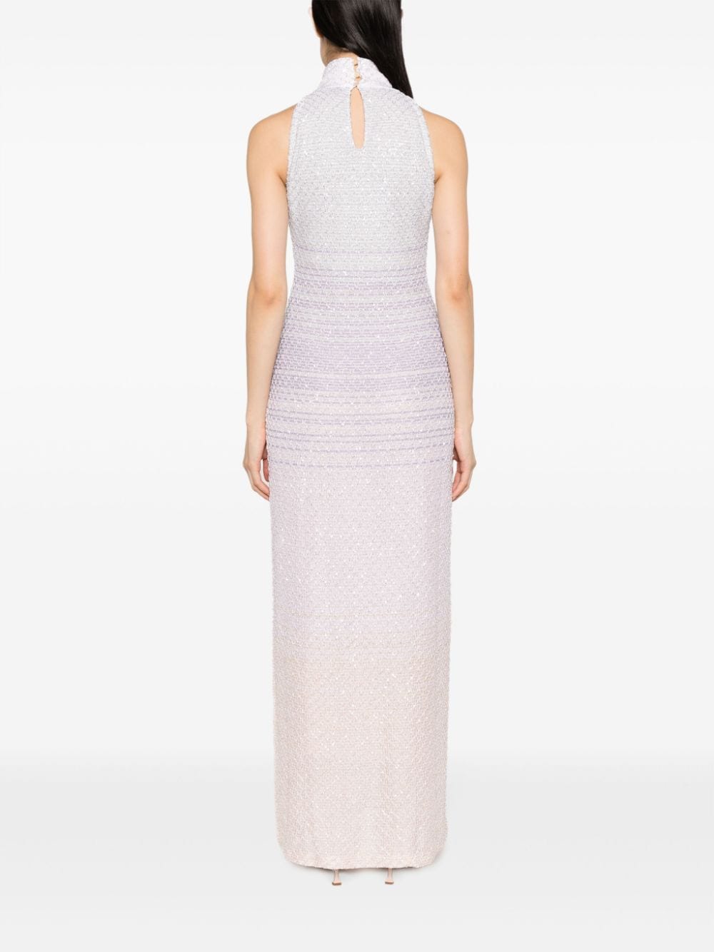 Missoni MISSONI- Sequined High Neck Long Dress