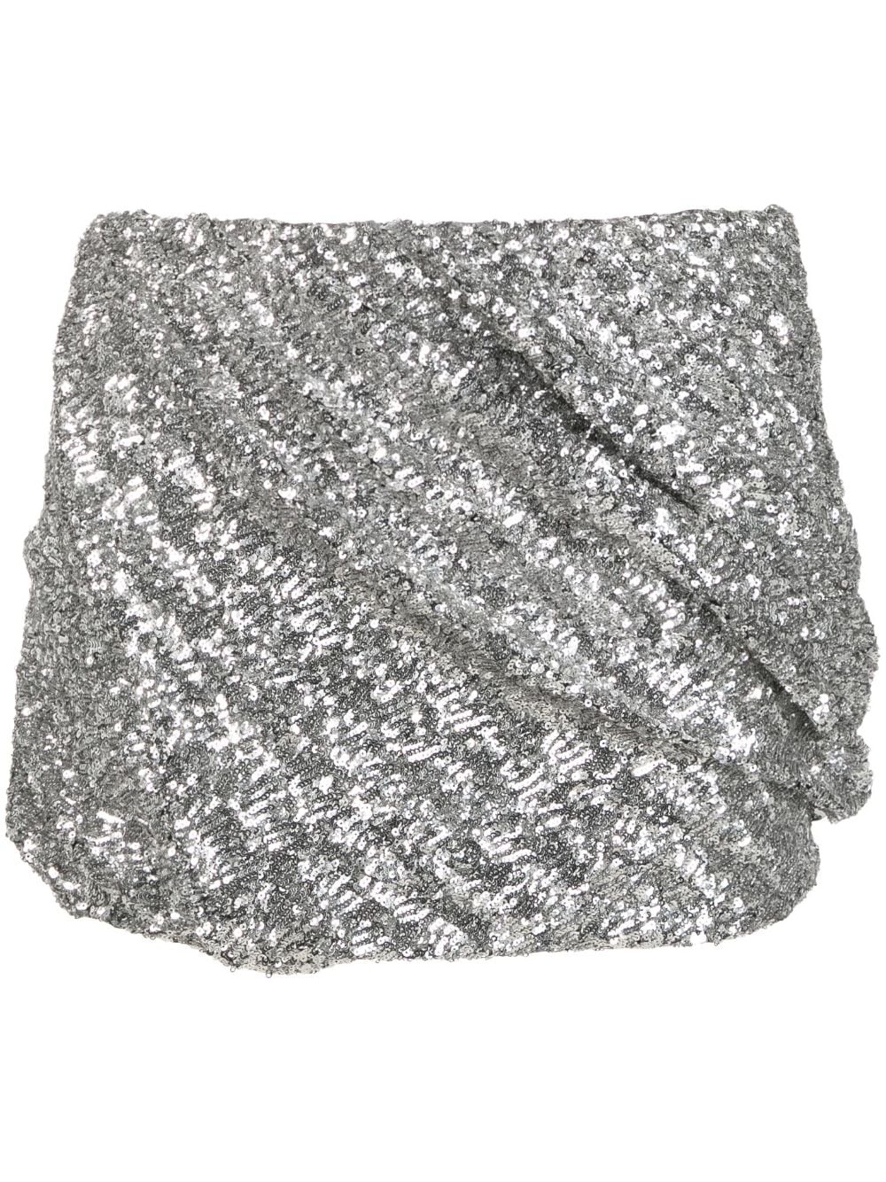 The Attico THE ATTICO- Sequin Mini Skirt