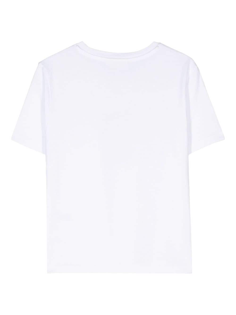  MAISON KITSUNE'- Floating Flower Cotton T-shirt