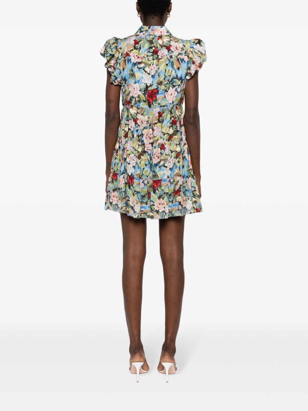  ALICE+OLIVIA- Meeko Printed Mini Dress