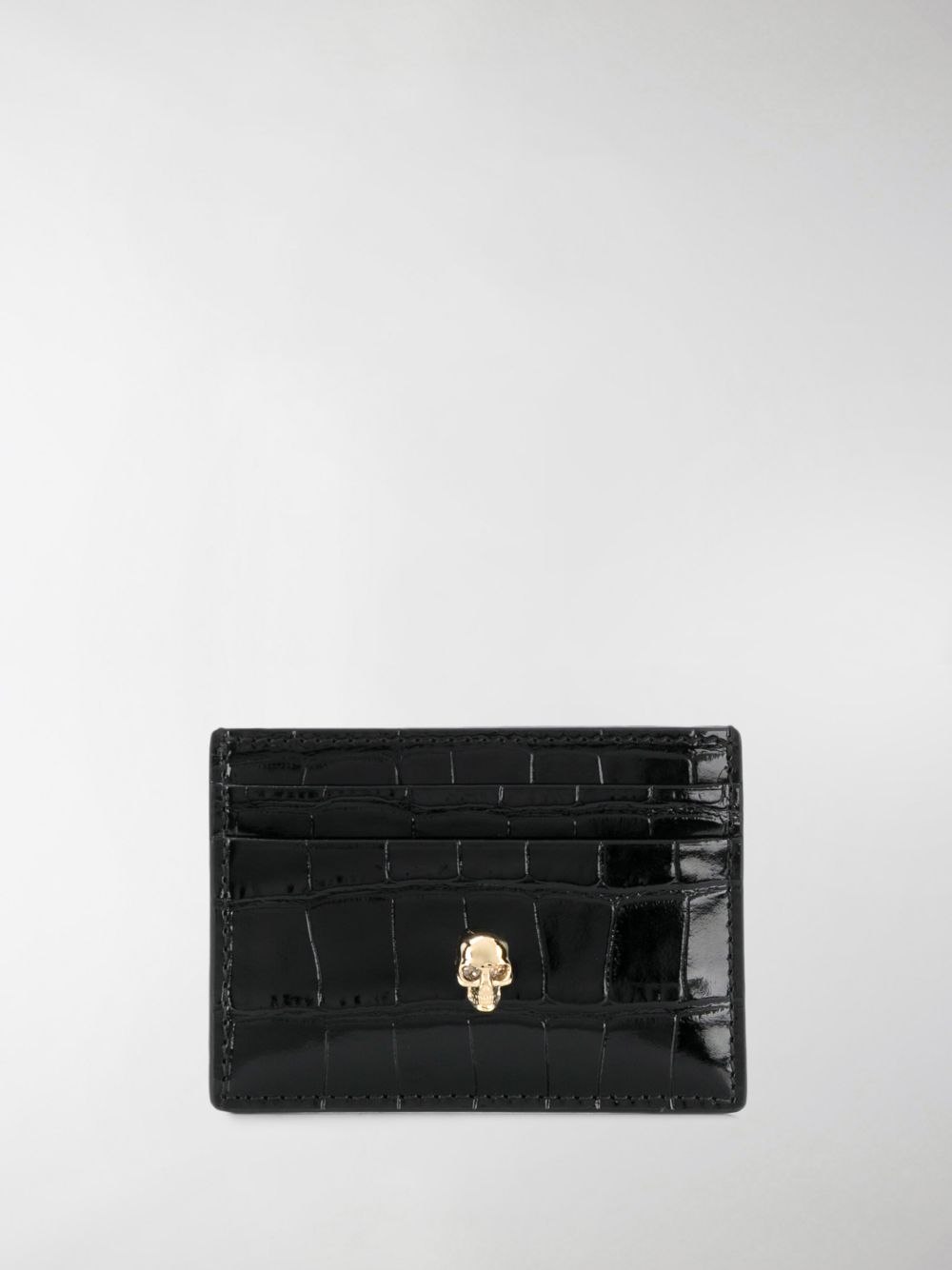 Alexander McQueen ALEXANDER MCQUEEN- Skull Leather Credit Card Case