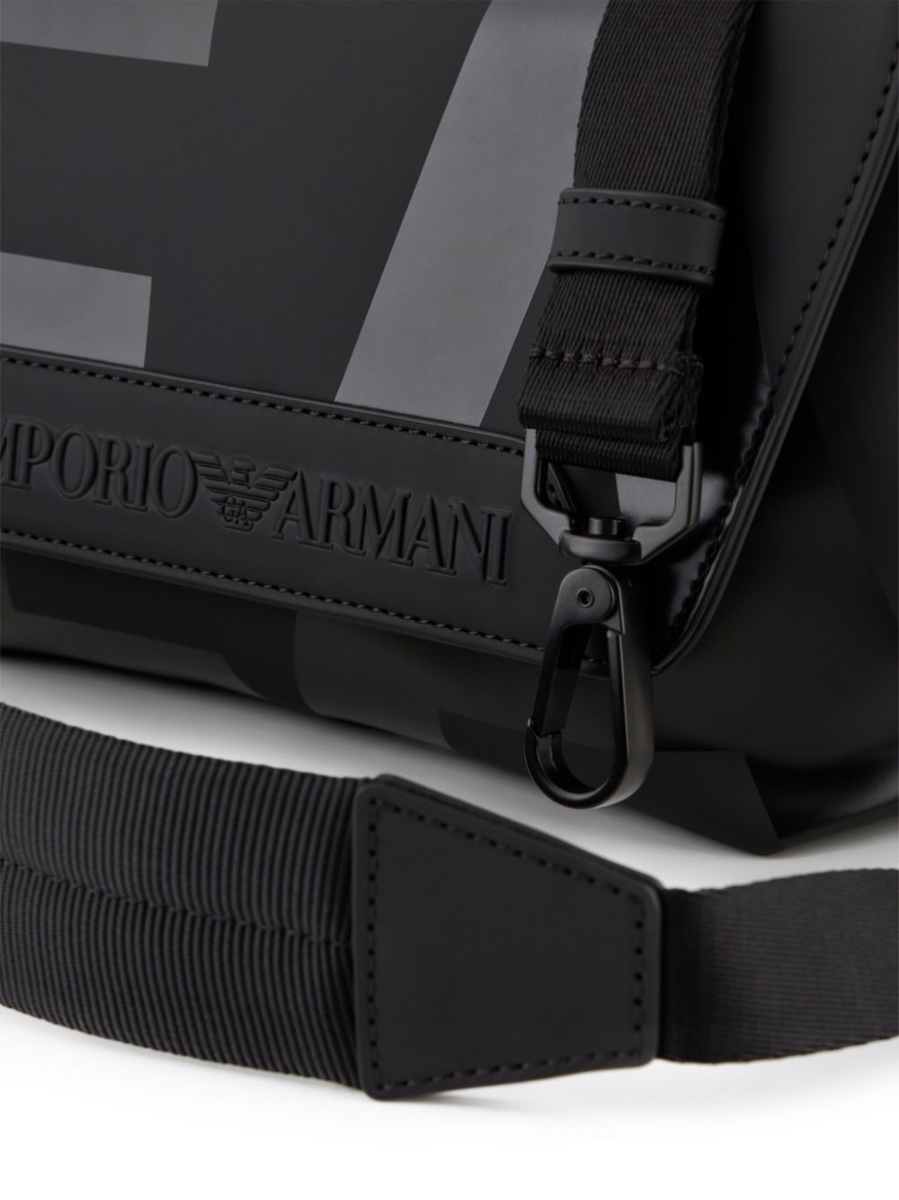 Emporio Armani EMPORIO ARMANI- Logo Leather Shoulder Bag