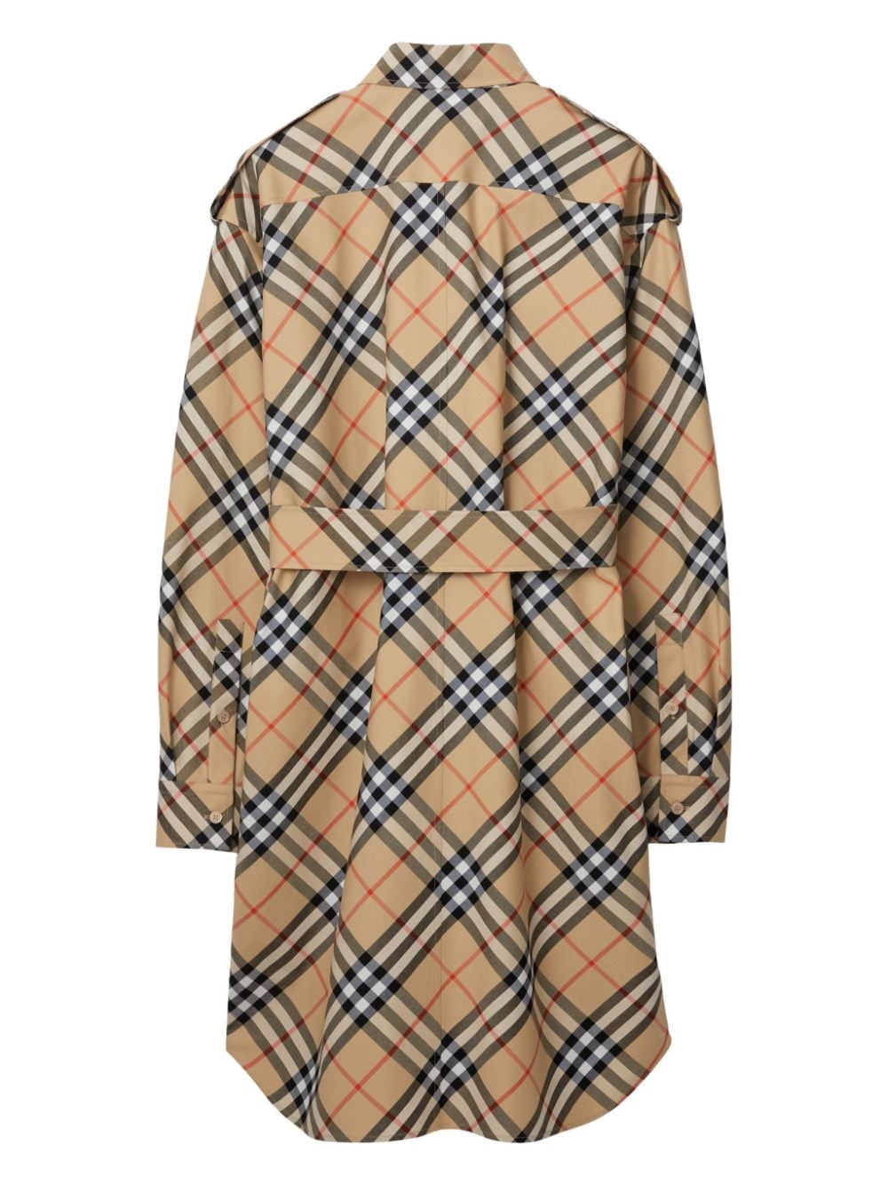 Burberry BURBERRY- Check Motiv Cotton Shirt Dress