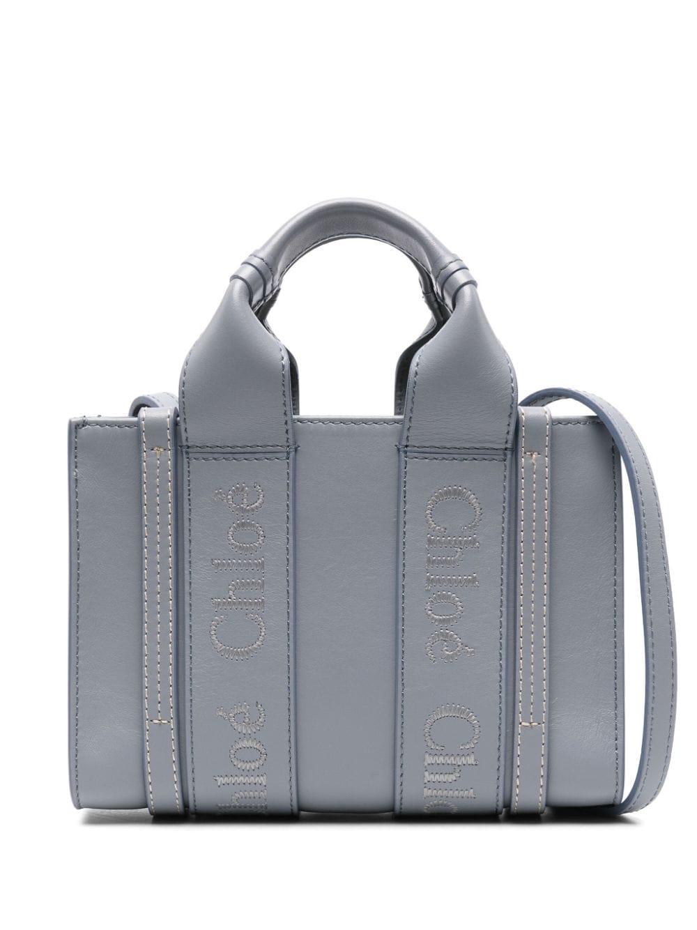 Chloé CHLOÉ- Woody Leather Mini Tote