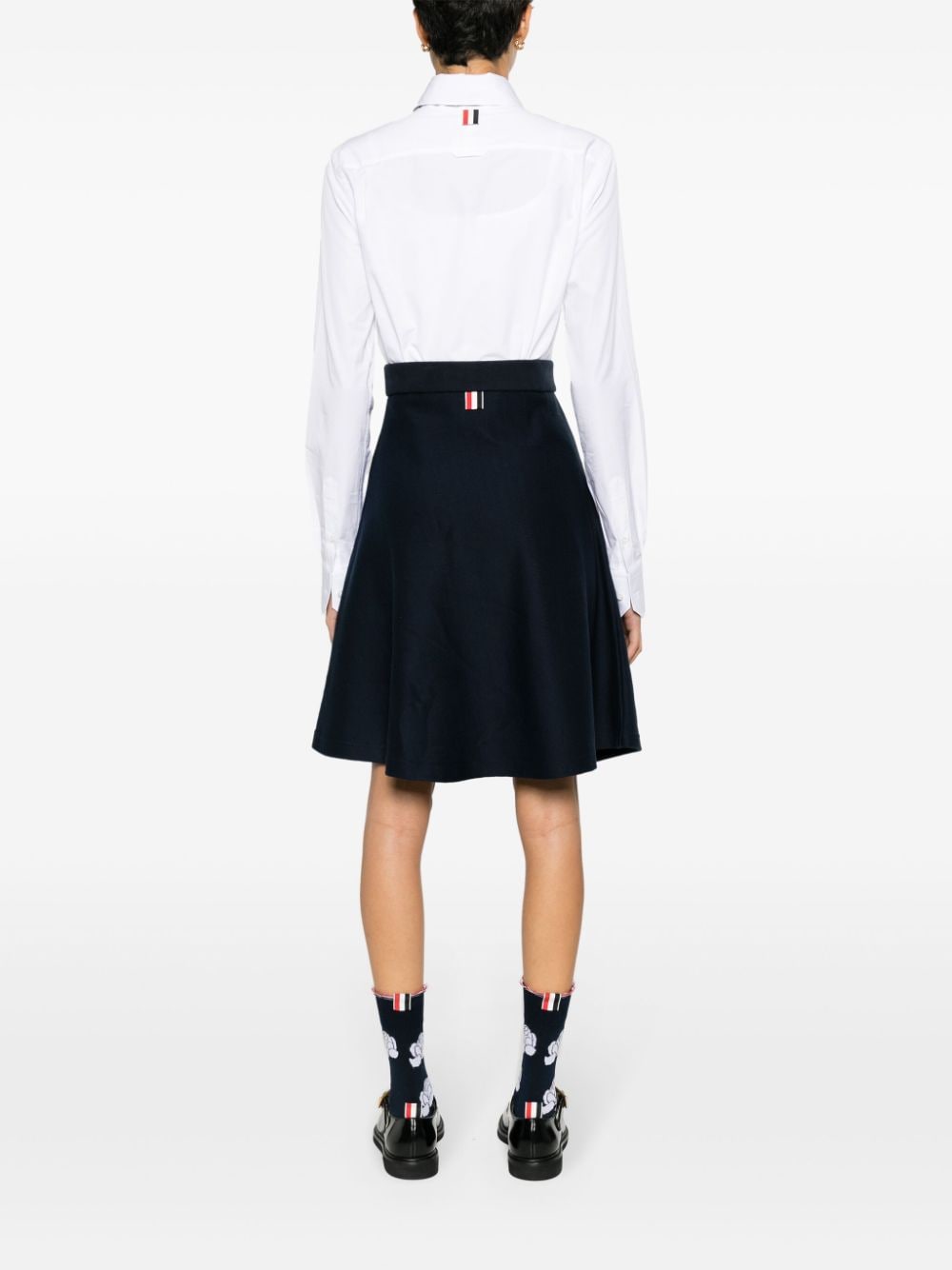 Thom Browne THOM BROWNE- Rwb Cotton Midi Skirt