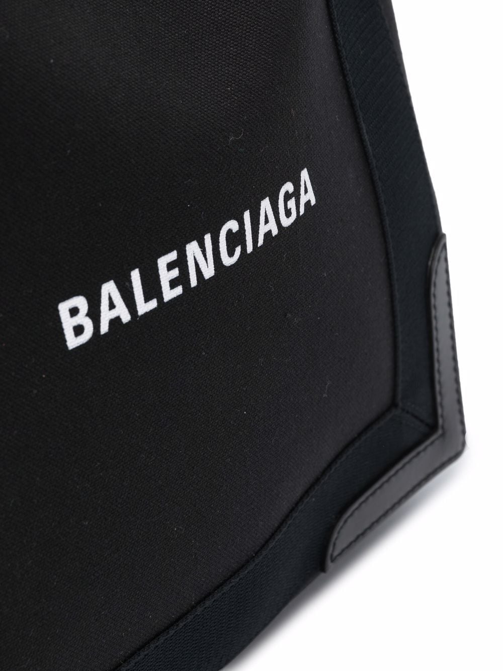 Balenciaga BALENCIAGA- Navy Cabas Small Canvas Tote Bag