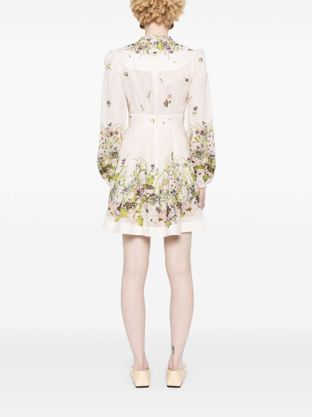 Zimmermann ZIMMERMANN- Floral Print Linen Mini Dress