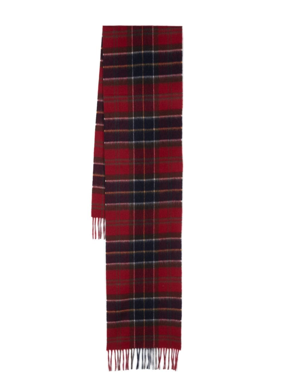 Barbour BARBOUR- Wool Scarf With Tartan Motif