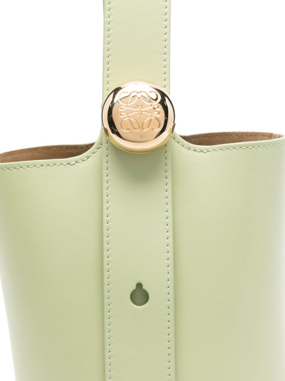 Loewe LOEWE- Pebble Mini Leather Bucket Bag