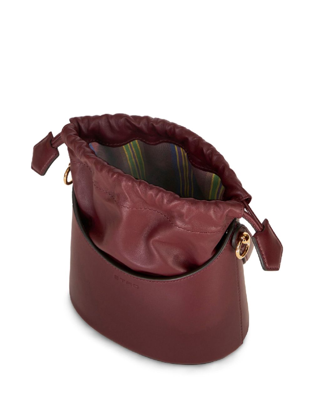 Etro ETRO- Saturno Mini Leather Bucket Bag