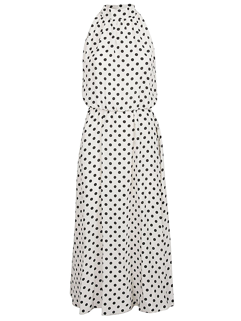 Crida CRIDA- Taormina Polka Dot Satin Long Dress