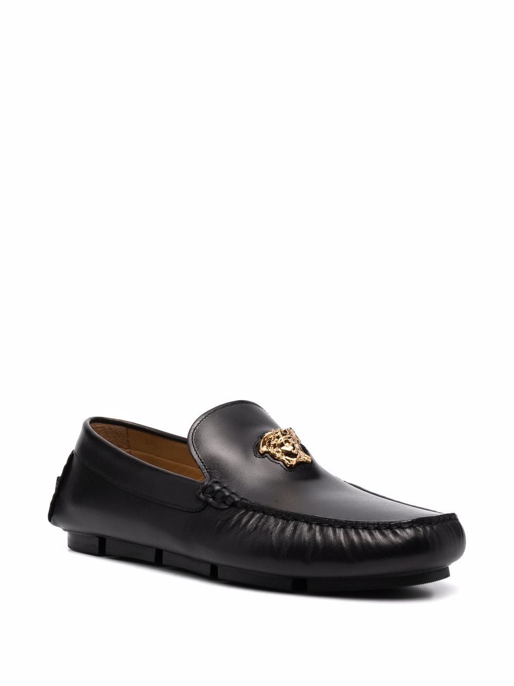 Versace VERSACE- La Medusa Leather Loafers