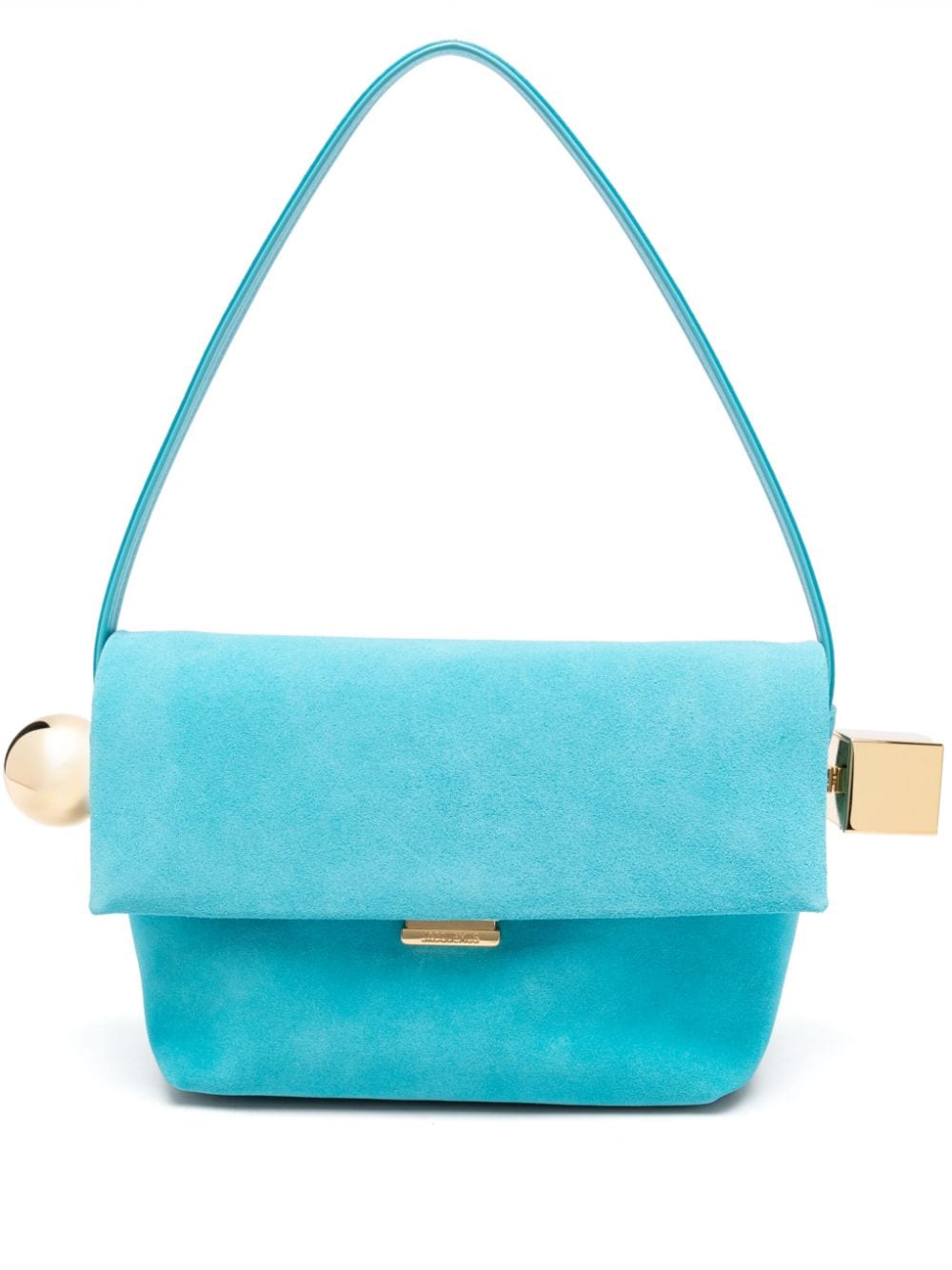 Jacquemus JACQUEMUS- Le Rond Carre Leather Shoulder Bag