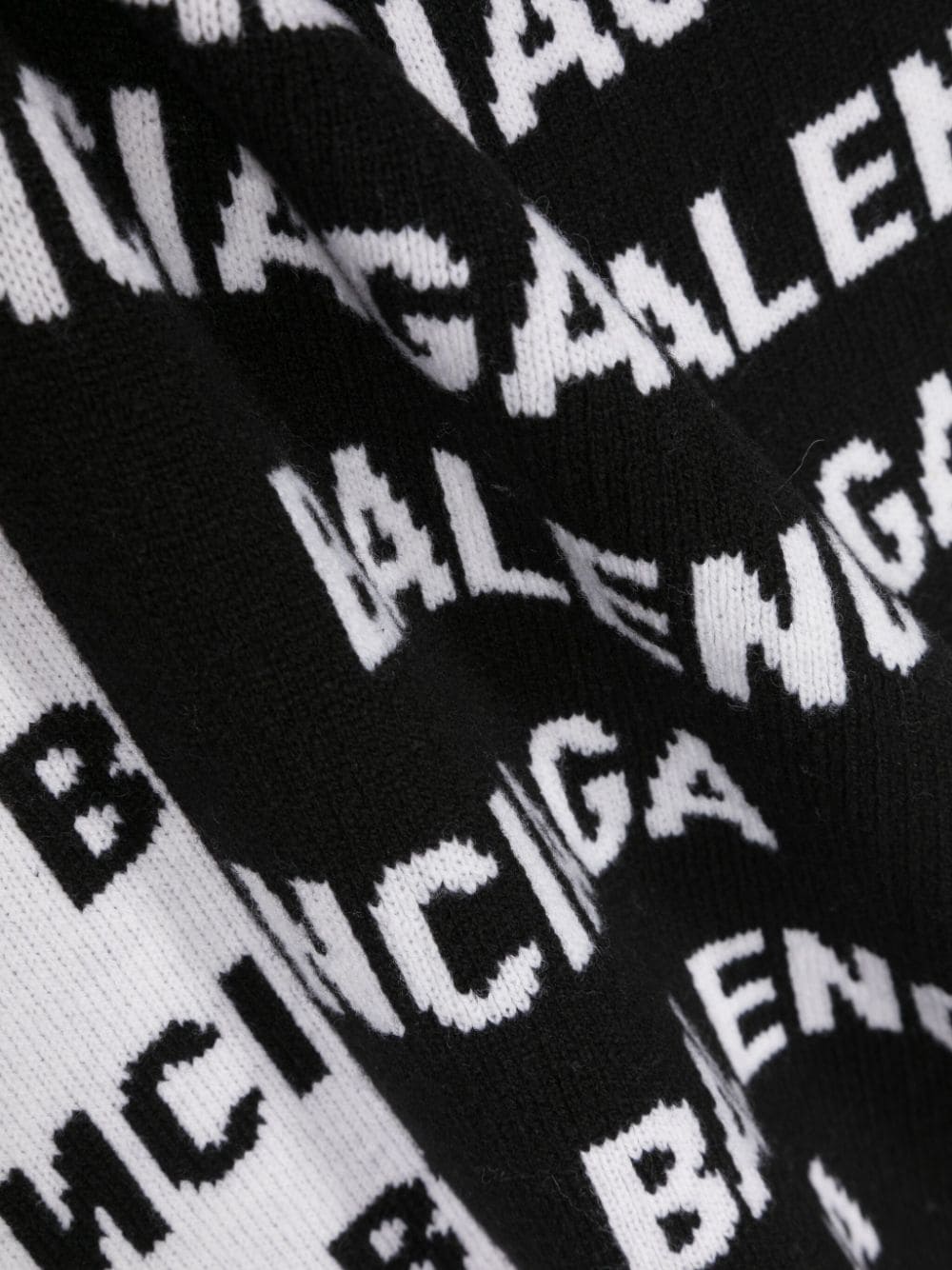 Balenciaga BALENCIAGA- Allover Logo Wool Scarf