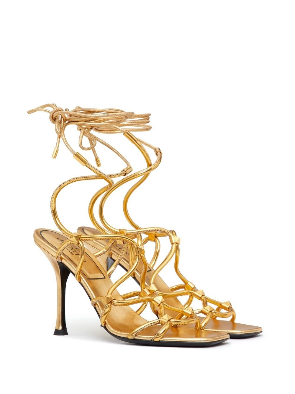 VALENTINO GARAVANI VALENTINO GARAVANI- Rockstud Net Heel Sandals