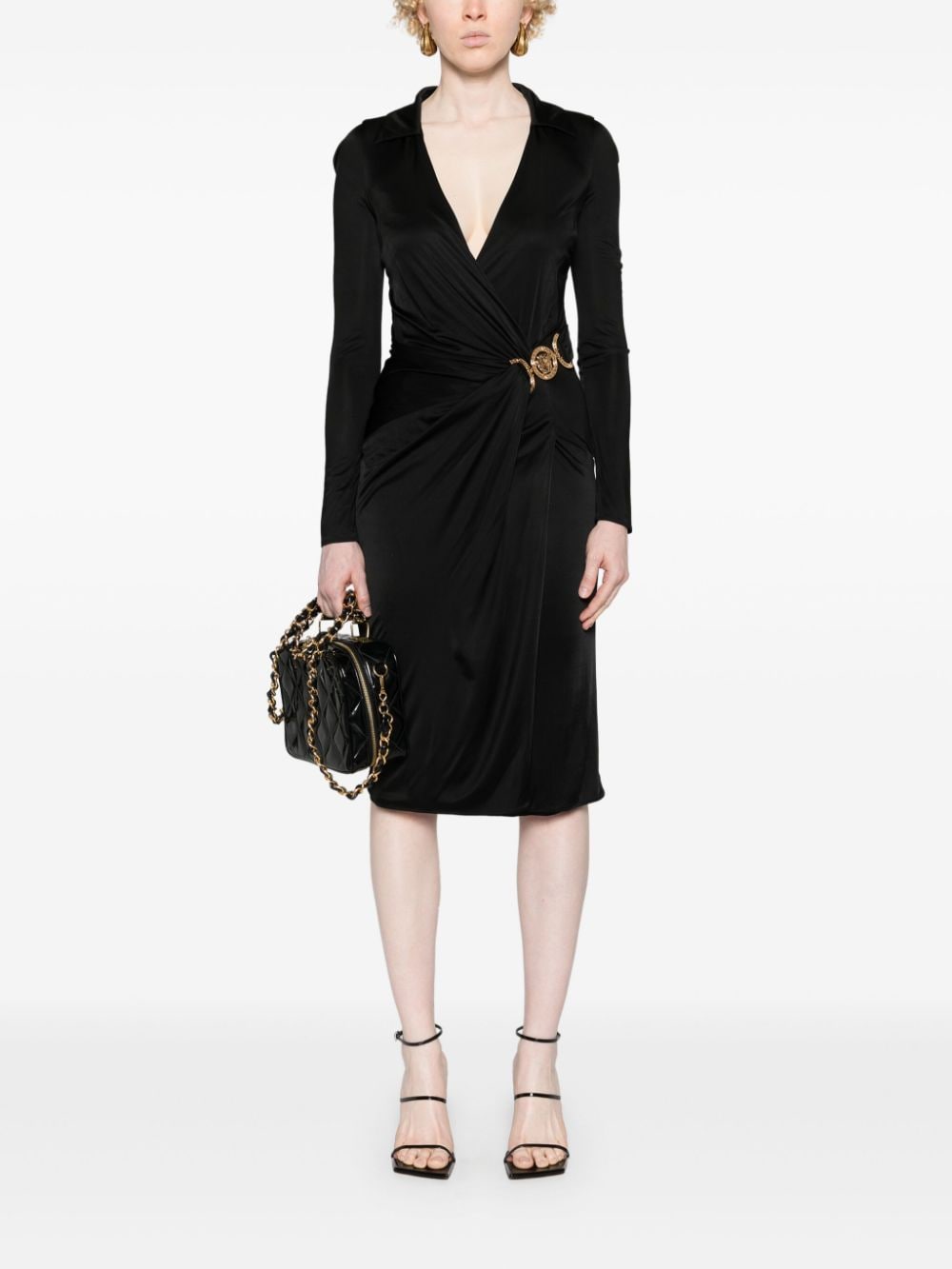 Versace VERSACE- Medusa '95 Stretch Jersey Midi Dress