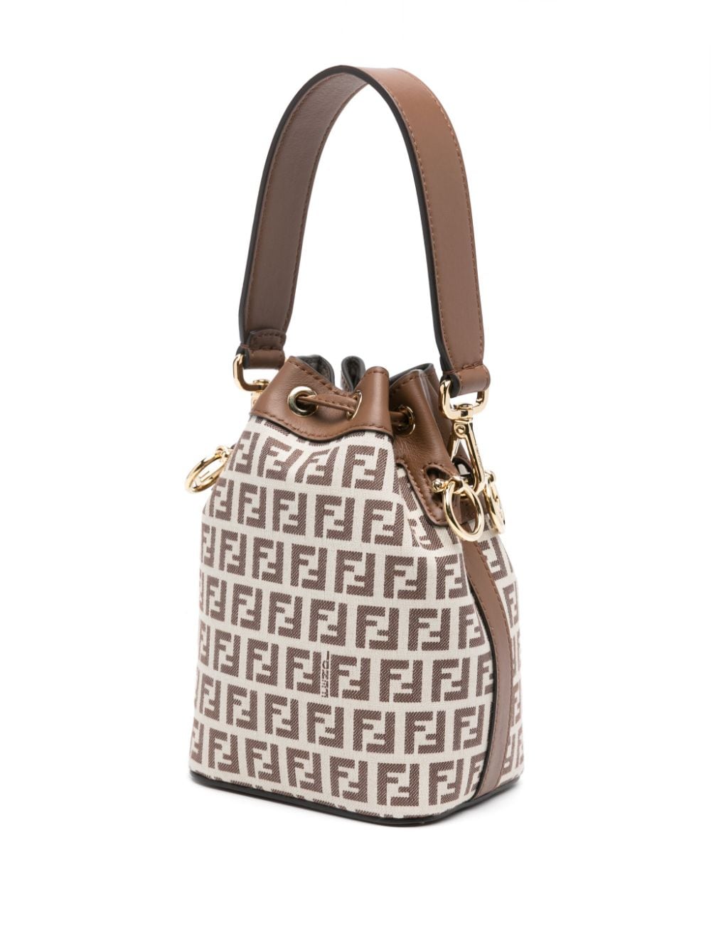 FENDI FENDI- Mon Tresor Mini Leather Bucket Bag