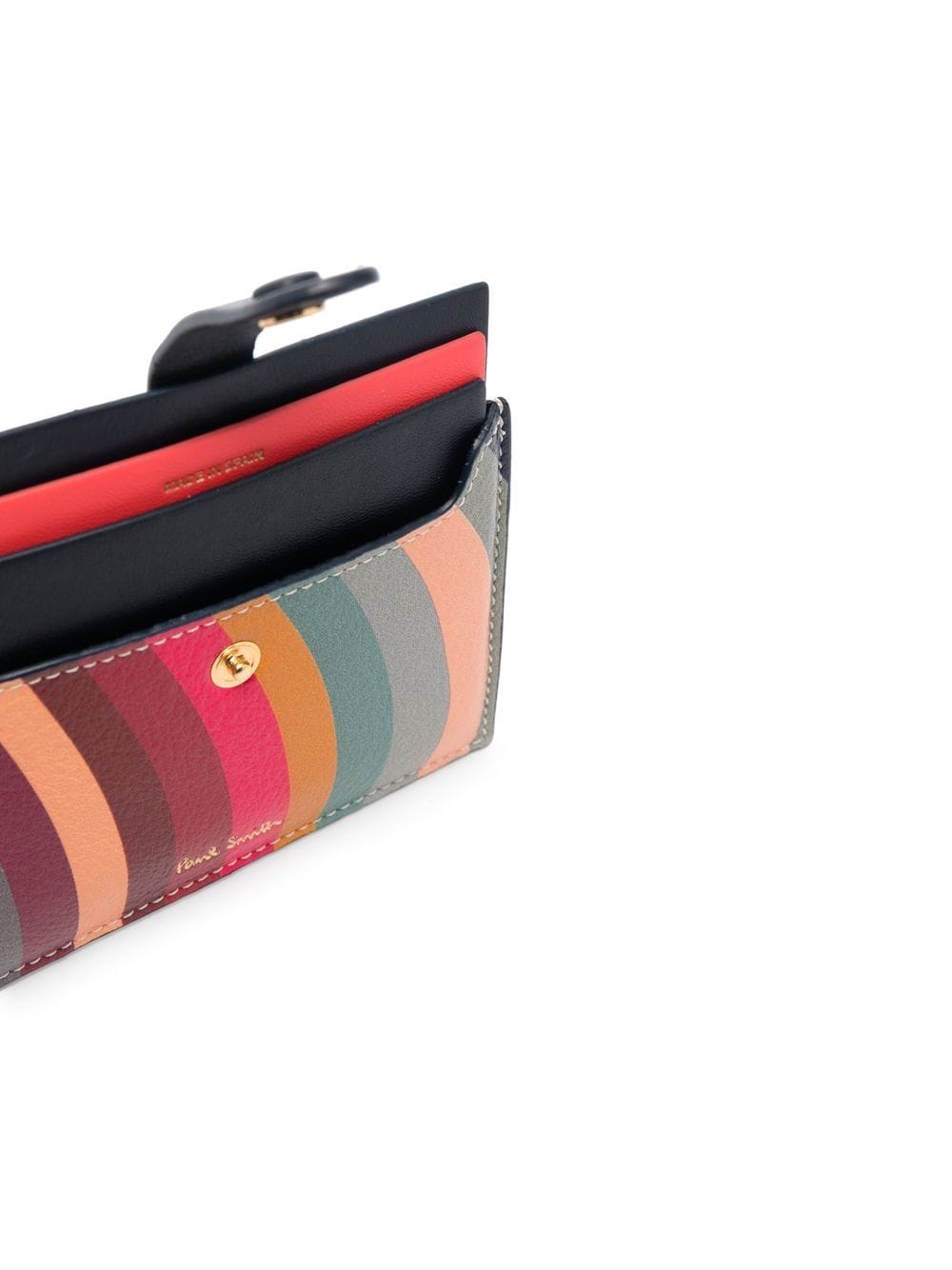 Paul Smith PAUL SMITH- Swirl Leather Credit Card Case