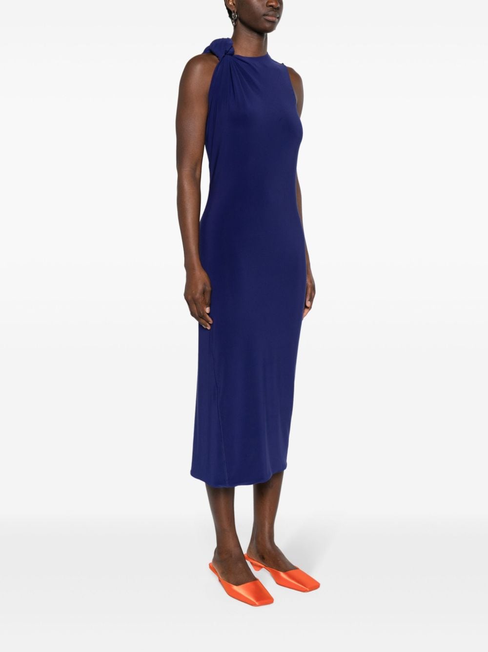 Sportmax SPORTMAX- Knotted Midi Dress