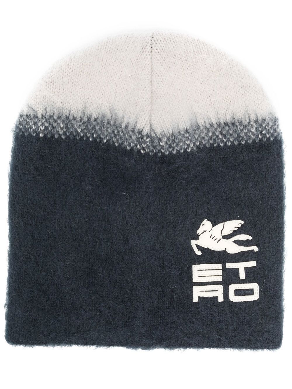 Etro ETRO- Logo Bicolor Beanie