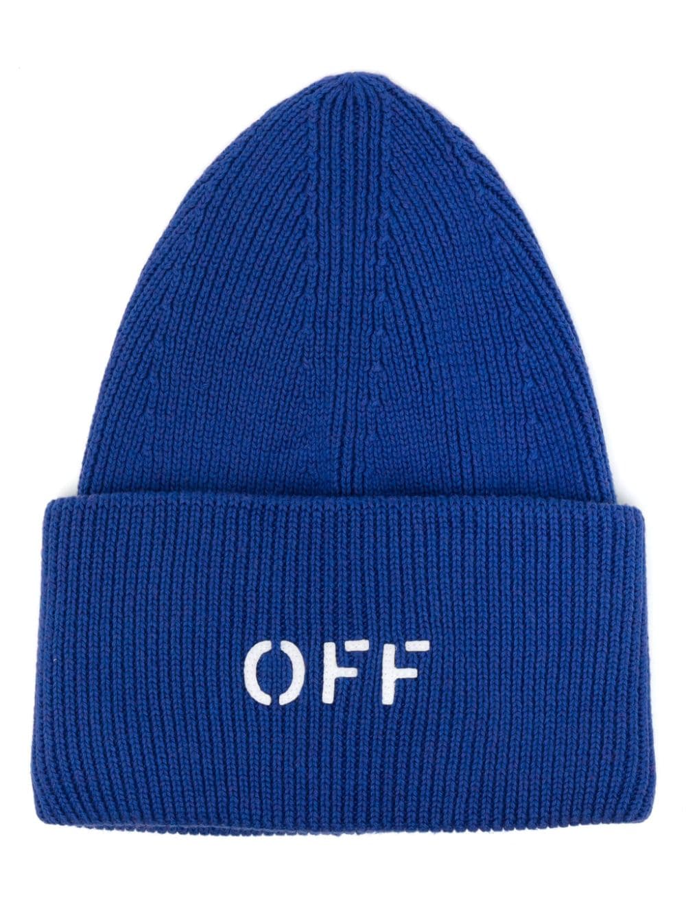 OFF-WHITE OFF-WHITE- Logo Cotton Blend Beanie