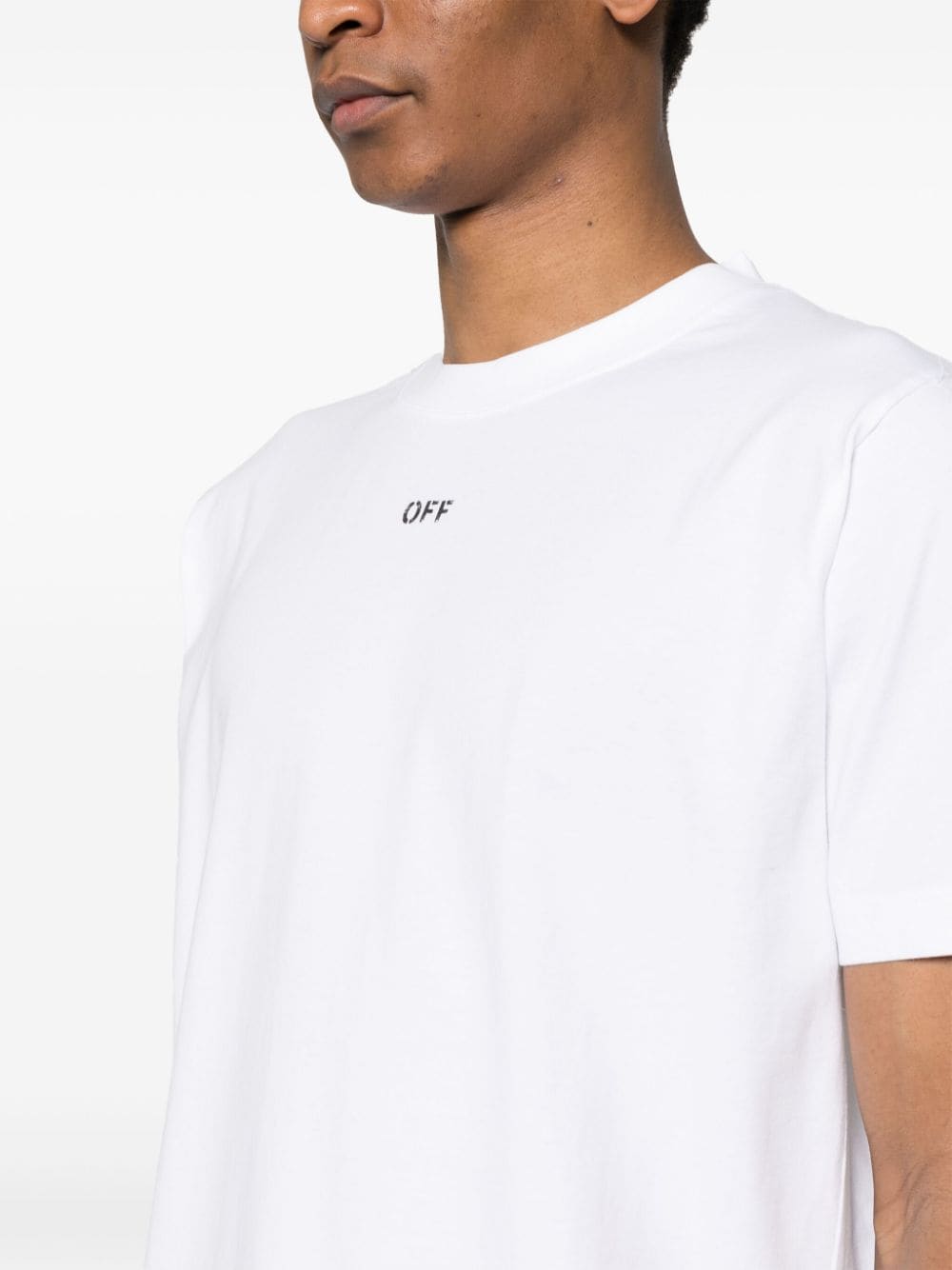 OFF-WHITE OFF-WHITE- Logo Cotton T-shirt