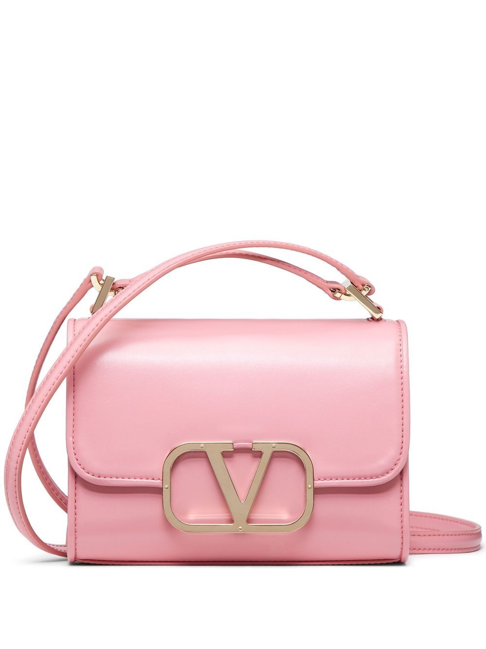 VALENTINO GARAVANI VALENTINO GARAVANI- Vlogo Type Small Leather Shoulder Bag