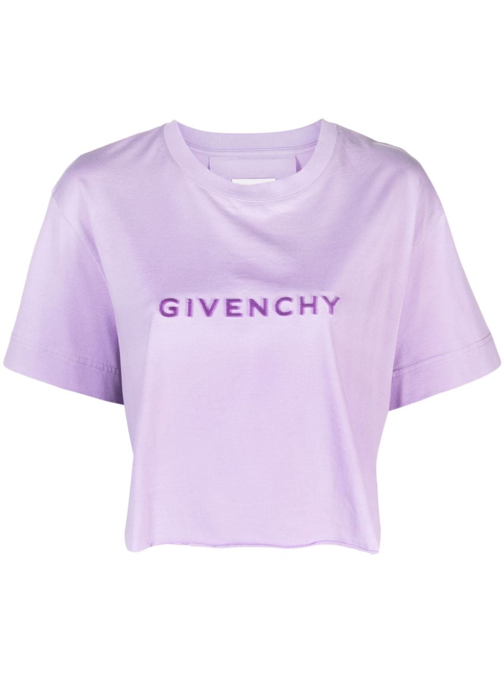 Givenchy GIVENCHY- Logo Cotton Cropped T-shirt