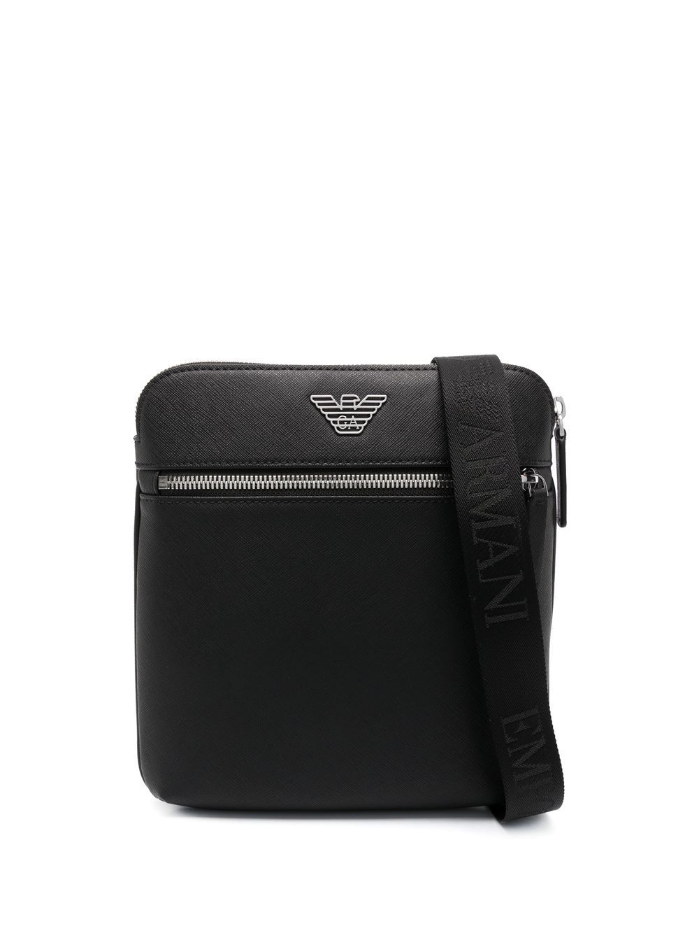 Emporio Armani EMPORIO ARMANI- Leather Messenger Bag