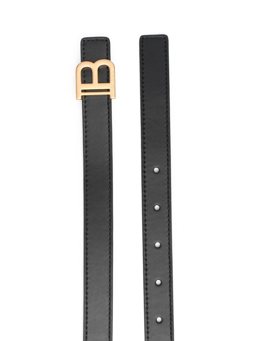 Balmain BALMAIN- B-belt Leather Belt