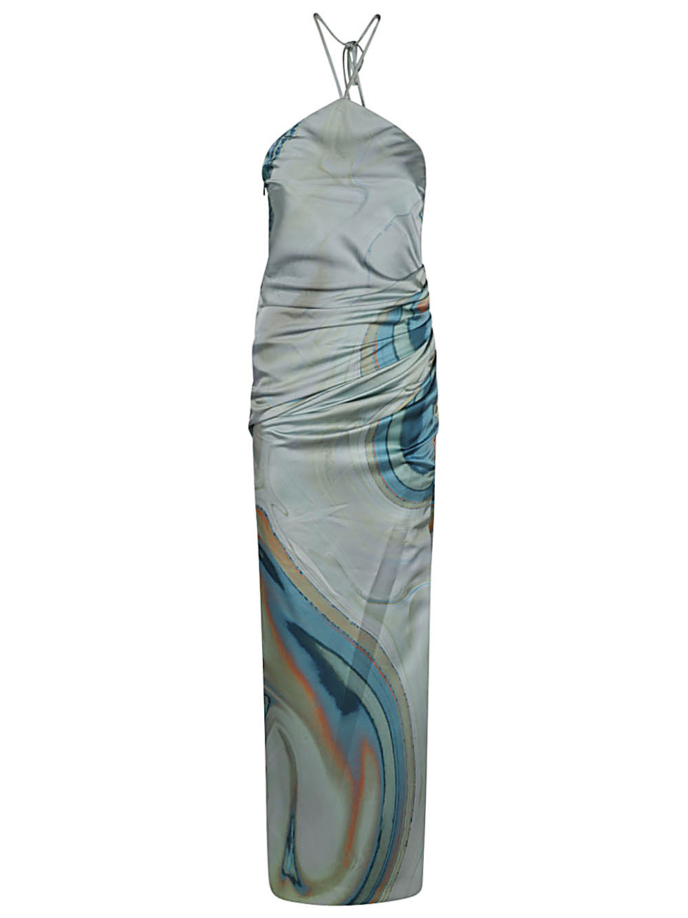 Jonathan Simkhai JONATHAN SIMKHAI- Hansel Printed Satin Midi Dress