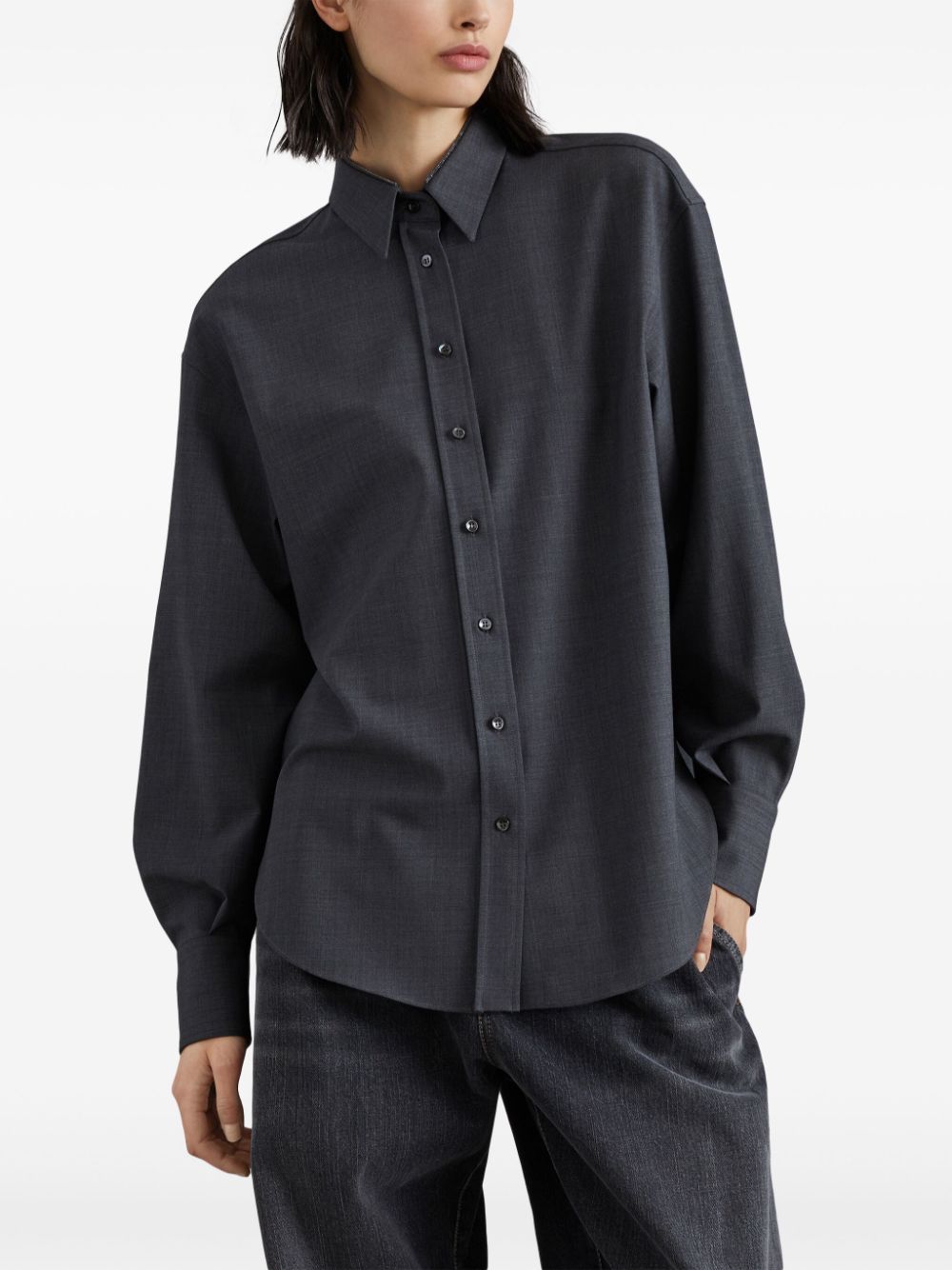 Brunello Cucinelli BRUNELLO CUCINELLI- Wool Shirt