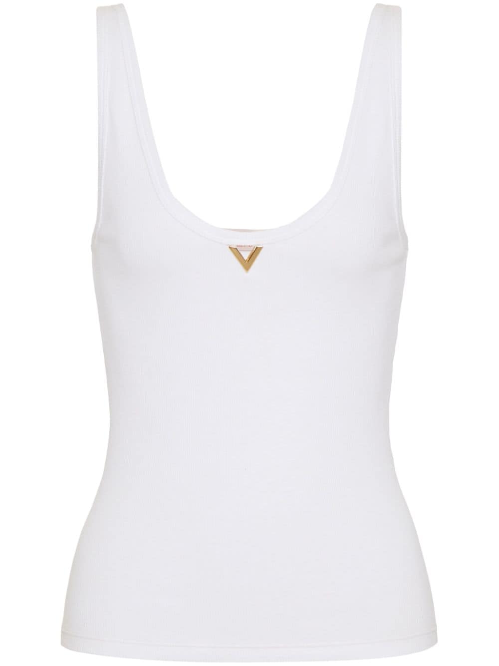 Valentino VALENTINO- Ribbed Cotton Top