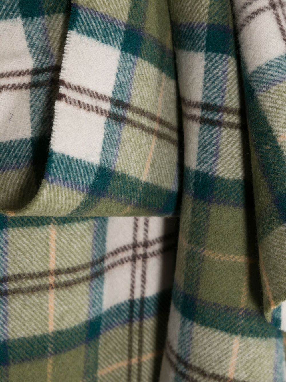 Barbour BARBOUR- Wool Scarf With Tartan Motif