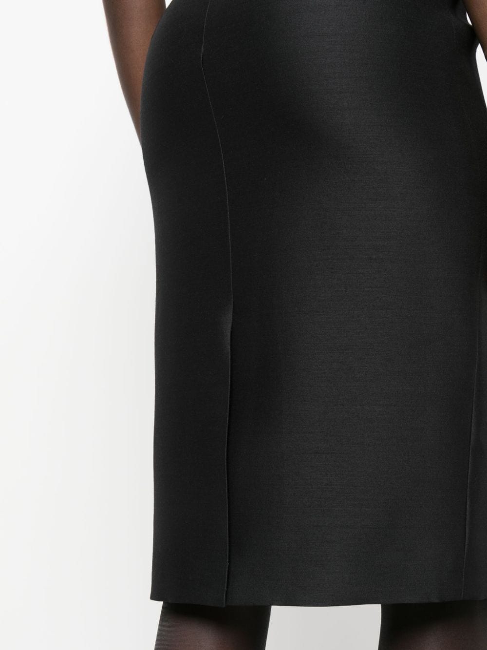 Versace VERSACE- Wool And Silk Blend Midi Pencil Skirt