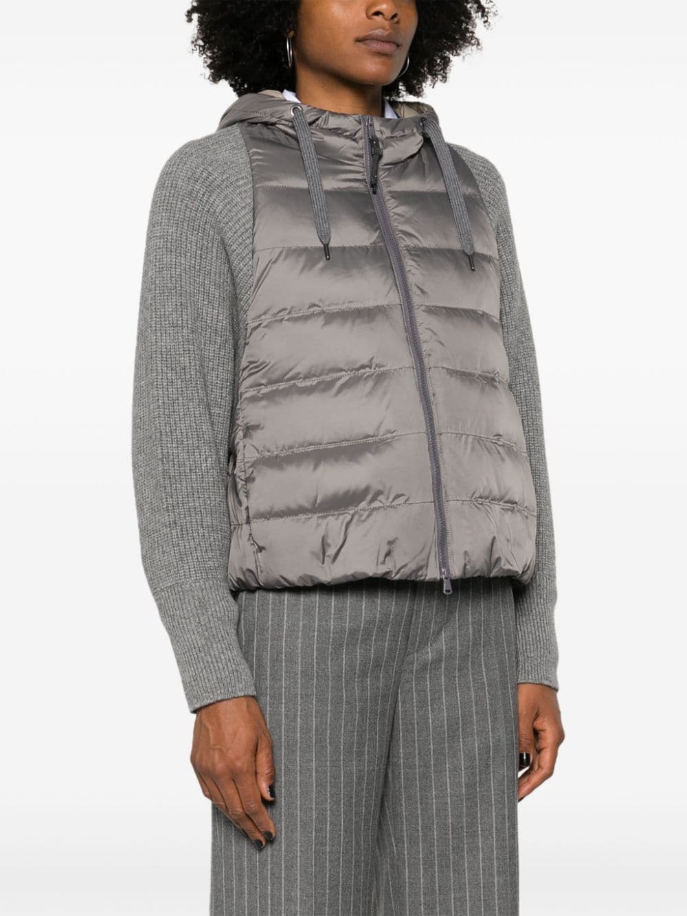 Brunello Cucinelli BRUNELLO CUCINELLI- Wool Blend Padded Jacket