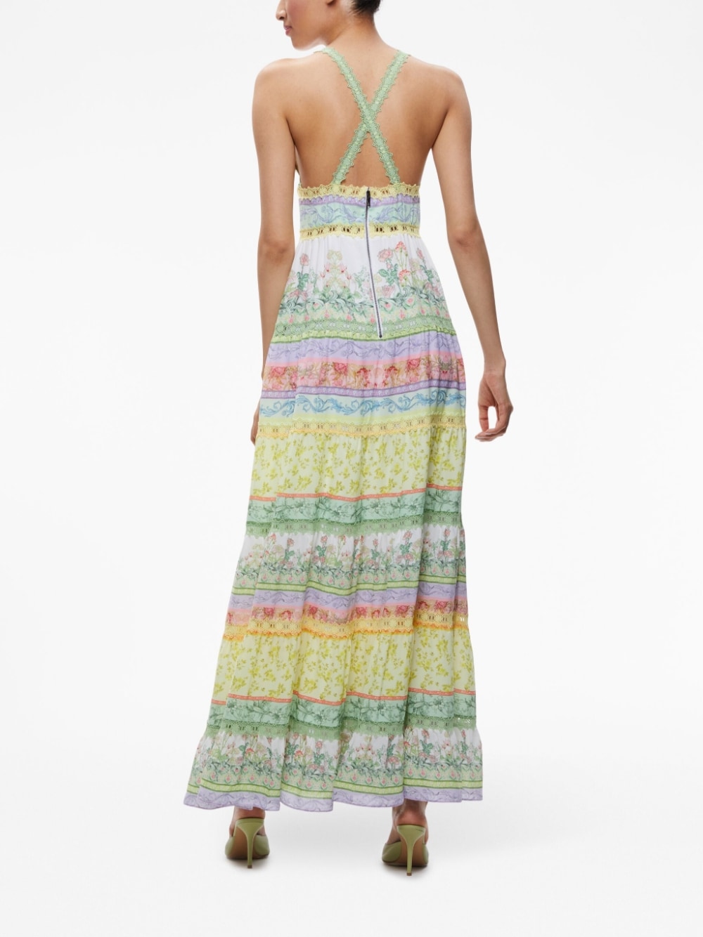  ALICE+OLIVIA- Karolina Printed Maxi Dress