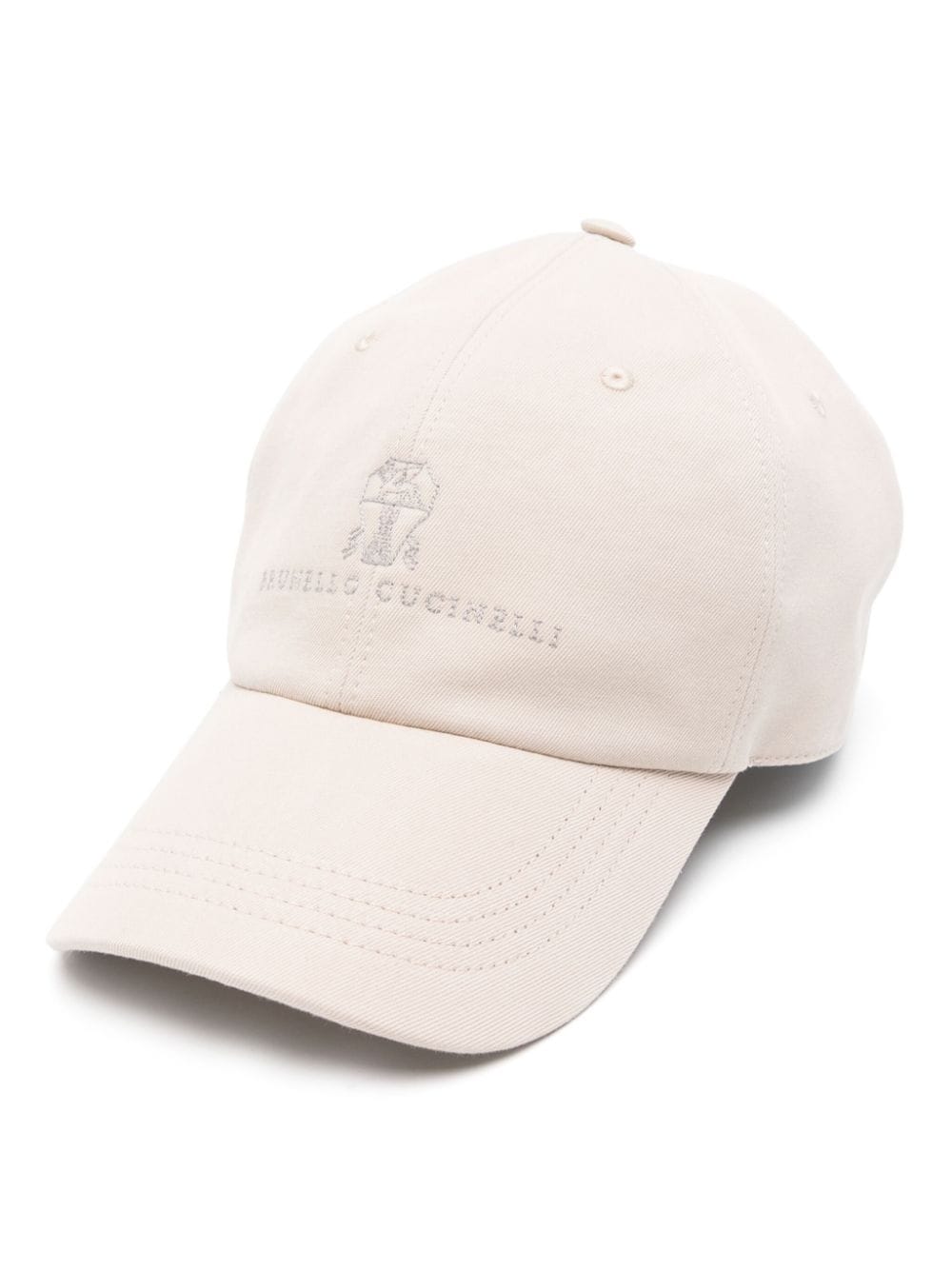 Brunello Cucinelli BRUNELLO CUCINELLI- Logo Cotton Baseball Cap