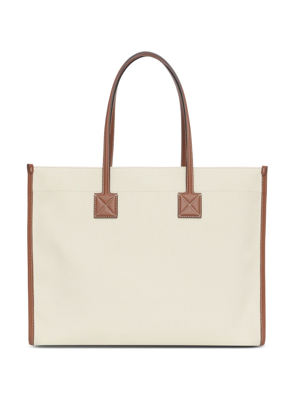 Burberry BURBERRY- Pocket Cotton And Leather Shopping Bag