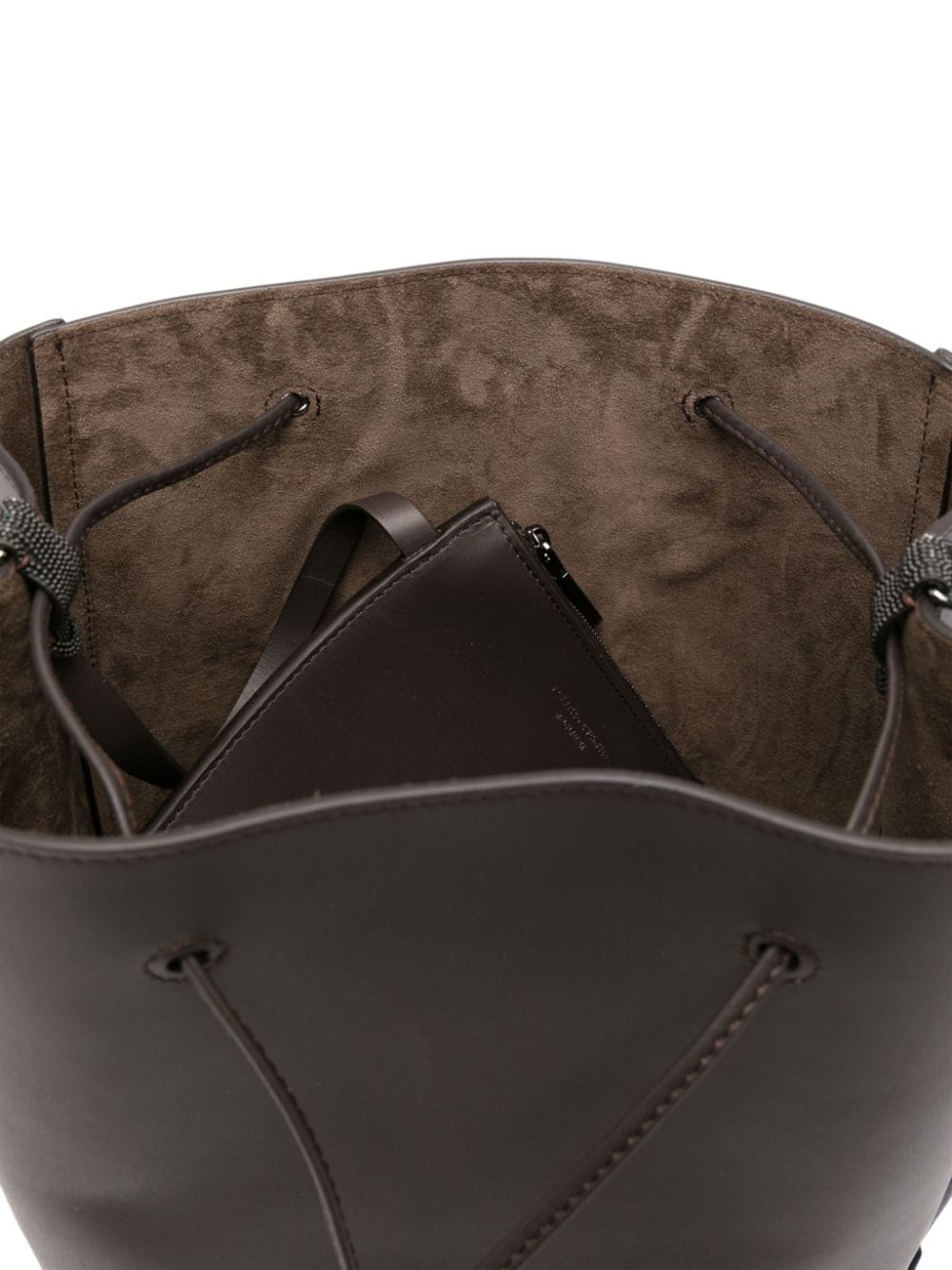 Brunello Cucinelli BRUNELLO CUCINELLI- Leather Hobo Bag