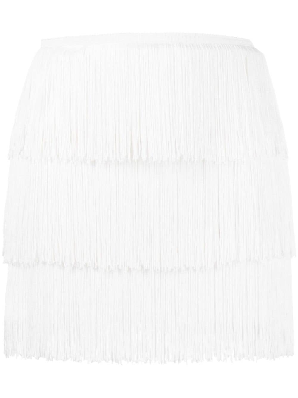 Norma Kamali NORMA KAMALI- Fringe Mini Skirt