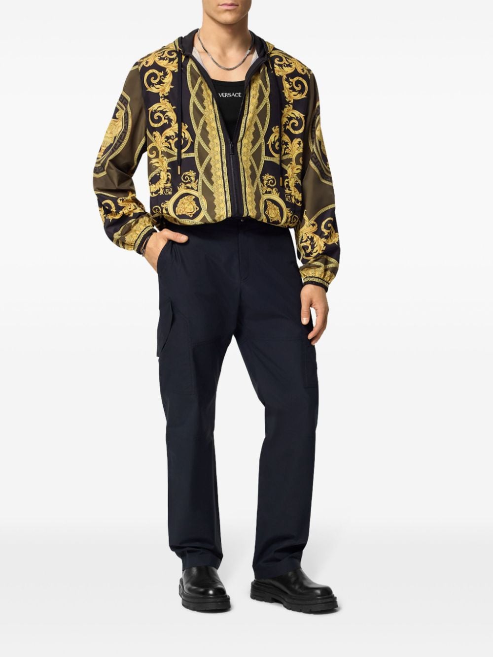 Versace VERSACE- Barocco Print Technical Fabric Blouson