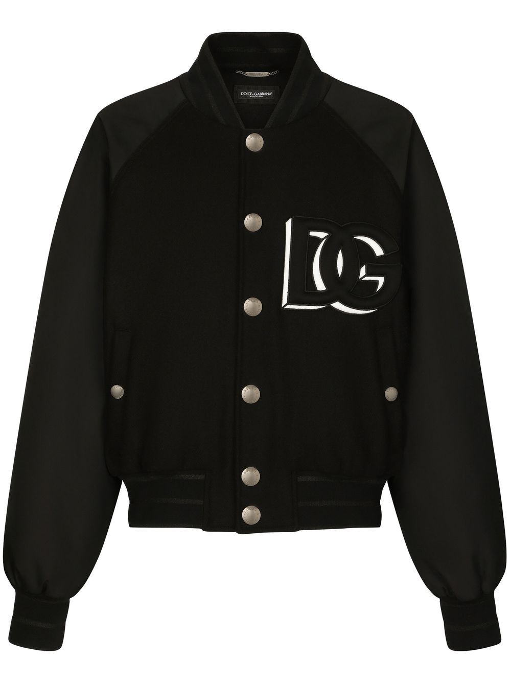 Dolce & Gabbana DOLCE & GABBANA- Logo Wool And Nylon Bobmer Jacket